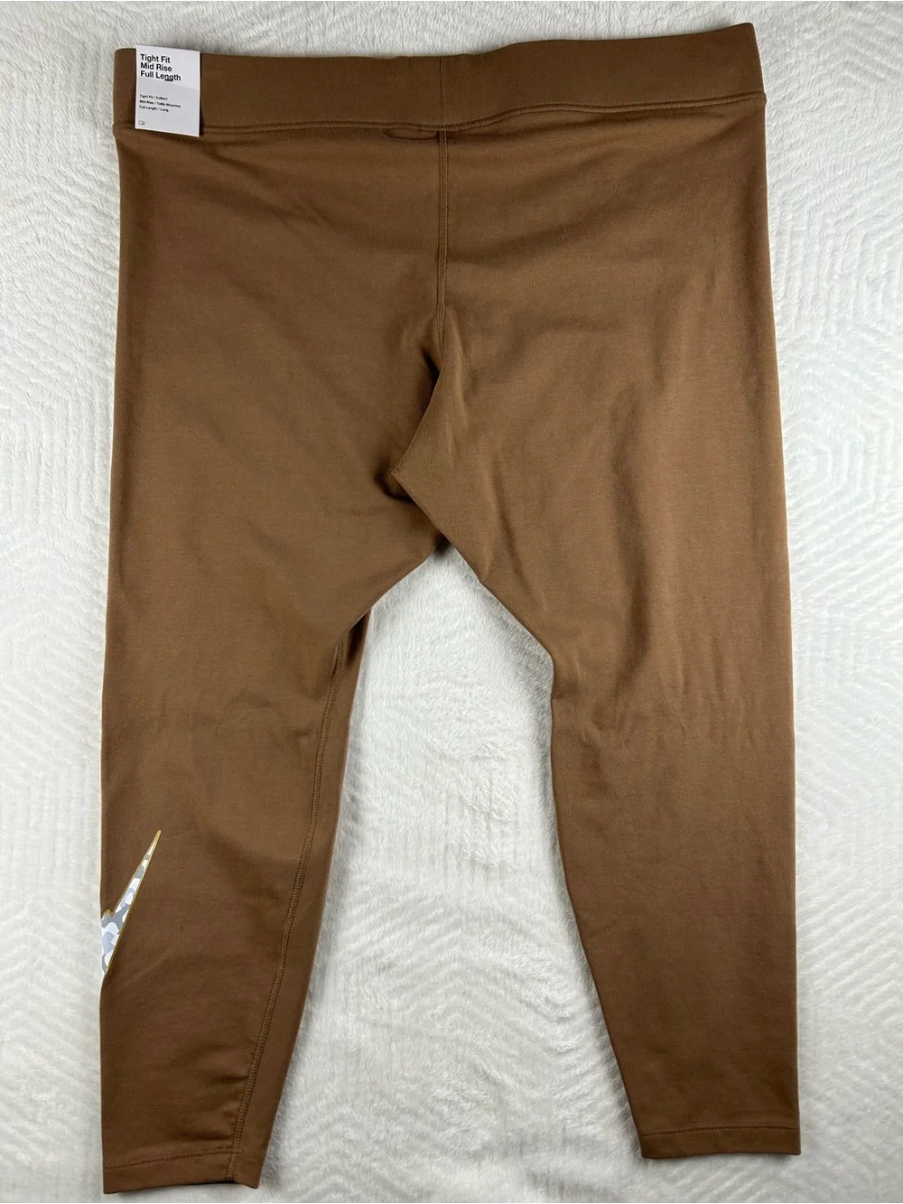 Nike Brown Logo-Accent Women's Leggings